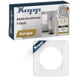 Kopp Abdeckrahmen EUROPA 1-fach Arktisweiß