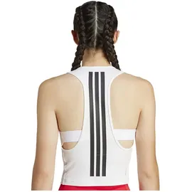 adidas Power 3-Streifen Racerback Bra Tanktop White L