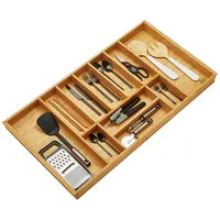 SO-Tech Orga-Box-1 Bambus Besteckeinsatz 11 Fächer 91,9 x 47,3