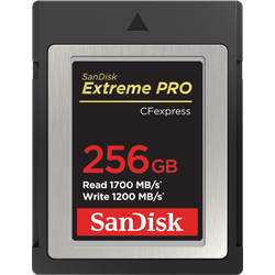 SanDisk Extreme PRO CFexpress Card 256GB Type B, 1700/1200 MB/s