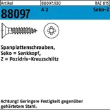 F. REYHER Nchfg. GmbH & Co. KG Spanplattenschraube R 88097 Seko PZ 3x 16-Z A 2 1000 Stück