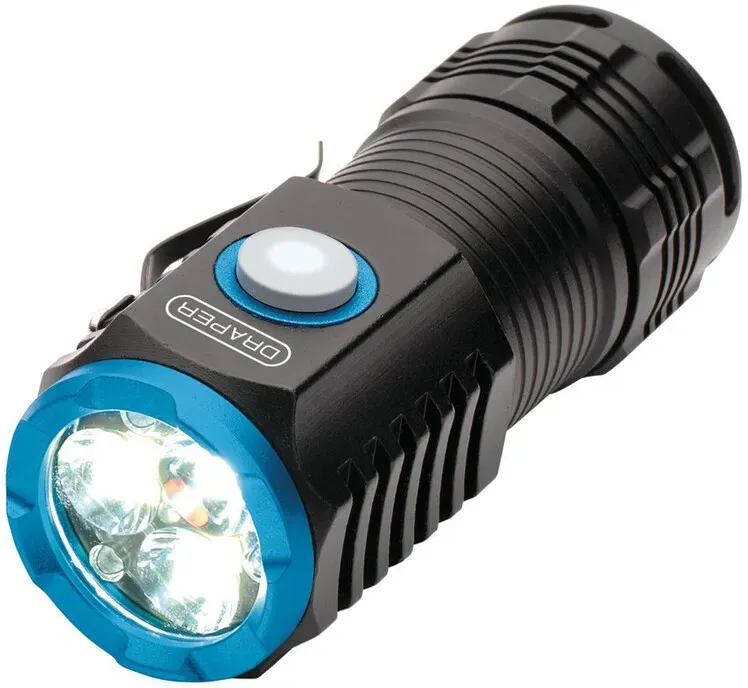 Draper LED oplaadbare zaklamp - 3 x 8W / 1800 lumen