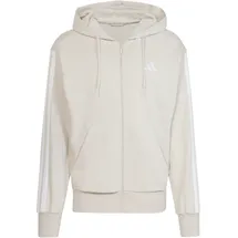 adidas Essentials 3-Streifen Kapuzensweatjacke Herren Wonder Alumina/White XXL