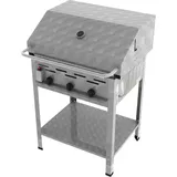 ChattenGlut, Gasgrill, Gasbräter 3-flammig mit Rost und Pfanne (13.50 kW)
