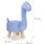 Relaxdays Tierhocker Dino blau