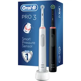 Oral-B Pro 3 3900 weiß + 2. Handstück Black-White Edition