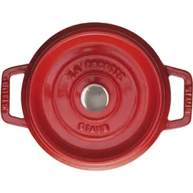 Staub Cocotte 20 cm rund kirschrot
