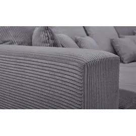 Uno Bigsofa Cordstoff 2-Sitzer Grau