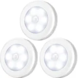 Led-schrankleuchte Mit Bewegungssensor, Automatisches Nachtlicht, Batteriebetrieben, 3er-pack (weiß)