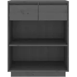 vidaXL Nachtschrank 60 x 34 x 75 cm Grau