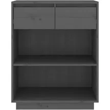 vidaXL Nachtschrank 60 x 34 x 75 cm Grau