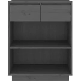 vidaXL Nachtschrank 60 x 34 x 75 cm Grau