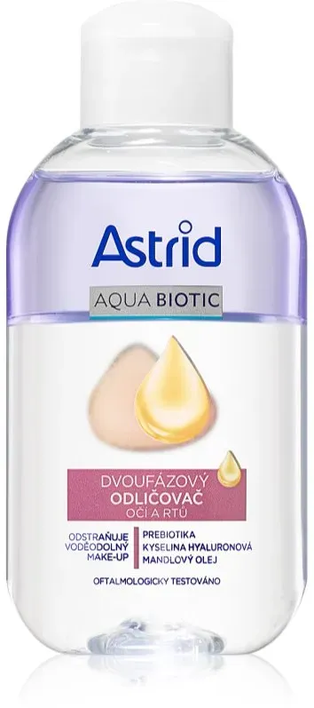 Astrid Aqua Biotic Zwei-Phasen Make up-Entferner für Augen und Lippen 125 ml