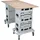 L-BOXX Arbeitsplatte Holz/Kunststoff 1400x700 weiß