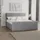 kaiser möbel Boxspringbett mit bettkasten und topper 160x200 TRENTO stoff Plüsch Cord Hellgrau H3-Bonell - Hellgrau