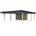 Carport nussbaum mit