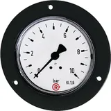 Riegler Standardmano., Frontring schwarz, G 1/8 hinten, -1/0,0 bar, Ø40