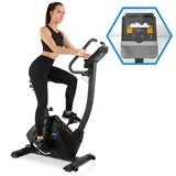 Ergometer Cardio Bike Fahrrad Heimtrainer Trimmrad Fitness Pulsmesser schwarz