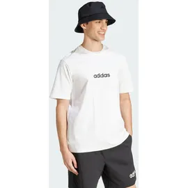 adidas Essentials Linear Single Jersey T-Shirt White / Black XL