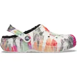 Crocs Unisex-Erwachsene Classic Lined Tie Dye Clog, Gebürstete Batikfärbung, 37/38 EU