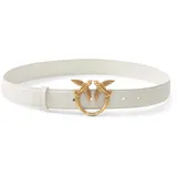 PINKO Gürtel Love Berry H3 Belt W80 White - Antique Gold