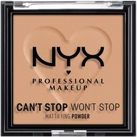 NYX Professional Makeup Can't Stop Won't Stop Mattifying Powder, Matte Finish, Farbton: Tan