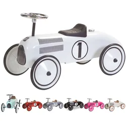 RETRO ROLLER Kinder Laufauto Rutschauto Baby Rutscher Auto Bobby Car Fahrzeug Farbe: Jack Schwarz