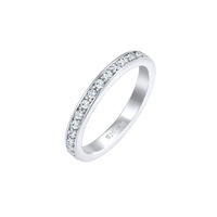 Elli Ring Damen Band Memoire mit Kristallen in 925 Sterling Silber