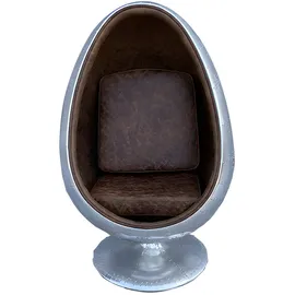JV Möbel Couch Leder 1-Sitzer Braun