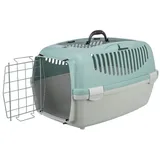 Trixie Transportbox Capri 3 Open Top – Transportbox für Katzen bis 12kg – Tragebox für Haustiere, mit Metalltür vorne und praktischem Metallgitter Oben für einfachen Zugang - 39831