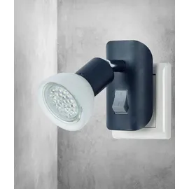 Trango LED Steckdosenleuchte 11-045 1W GU10 warmweiß 1 St.