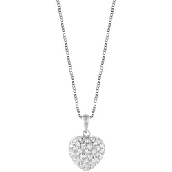 trendor 35911 Silber Kette mit Herz-Anhänger