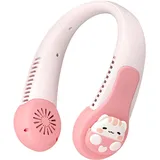 Wiederaufladbarer, Tragbarer Usb-nackenventilator – Leise, Verdrehsicher, Mit Integriertem Akku – Für Kinder, Erwachsene, Outdoor-sportarten Und Katzen