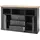 OTTO home Westminster S 150 x 96 x 41 cm Dunkelgrau / Wotan Eiche