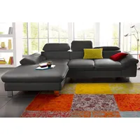 Cotta Collection Ecksofa Driver Kunstleder 268x169x73 cm grau