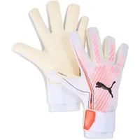 Puma Ultra Ultimate Hybrid Cut Torwarthandschuhe 06 white/glowing red/black
