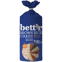 bett r Brown Rice Cakes 7 Super Seeds, Bio, Organisch, Gluten free Vegan Snacks-12 x 120 g