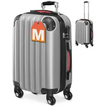 monzana Baseline 4-Rollen Cabin 50 cm / 34 l silber