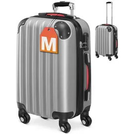 monzana Baseline 4-Rollen Cabin 50 cm / 34 l silber