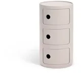Kartell Componibili Bio Aufbewahrungskiste 58,5 cm 3-tlg. creme