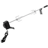 Edelstahl BBQ Grillspieß, 104cm Dönerspieß, Grilldrehspieße, Spanferkelgrill, Grillspieß Set, Für Weber Spirit Gasgrill Mit Motor Drehspieß 220V-240V