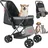 Vevor Hundebuggy 20 kg Tragkraft Schwarz