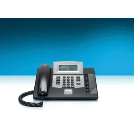 Auerswald COMfortel 1600 Systemtelefon, ISDN Headsetanschluss, Freisprechen, Touchscreen Beleuchtetes Display Schwarz,