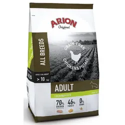 Arion Original Grain Free Chicken&Potato Trockenfutter für erwachsene Hunde 12kg