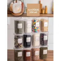 Jungengel Gewürzbehälter Set transparent 12 x 350 ml