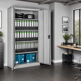 Tectake tectake® Aktenschrank, Grau