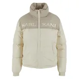 Karl Kani Winterjacke KARL KANI "Karl Kani KK Retro Essential Puffer Jacket", Damen, Gr. XXS, sanftes weiß, 100% Polyester, mehrfarbig, normal, amerikanischer Ausschnitt, Jacken Winterjacke