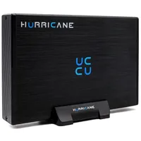 Hurricane GD35612 3TB Aluminium Externe Festplatte, 3.5' HDD USB 3.0, 64MB Cache, 3000GB für Mac, PC, Backups