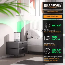 Brandson Luftreiniger 158 m3/h Weiß