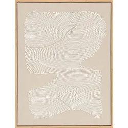 Wandbild THREAD FORMS - beige